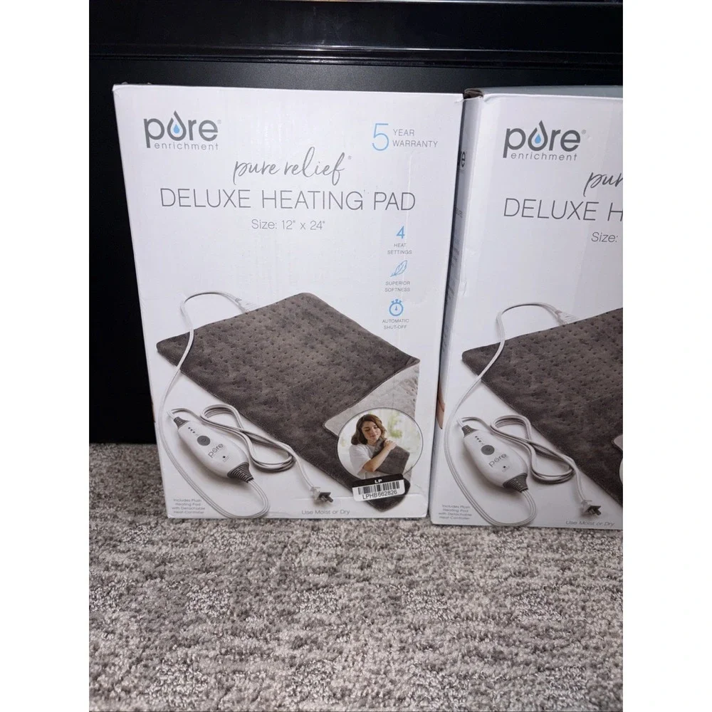 2x Pure Enrichment PureRelief Deluxe Heating Pad - 12